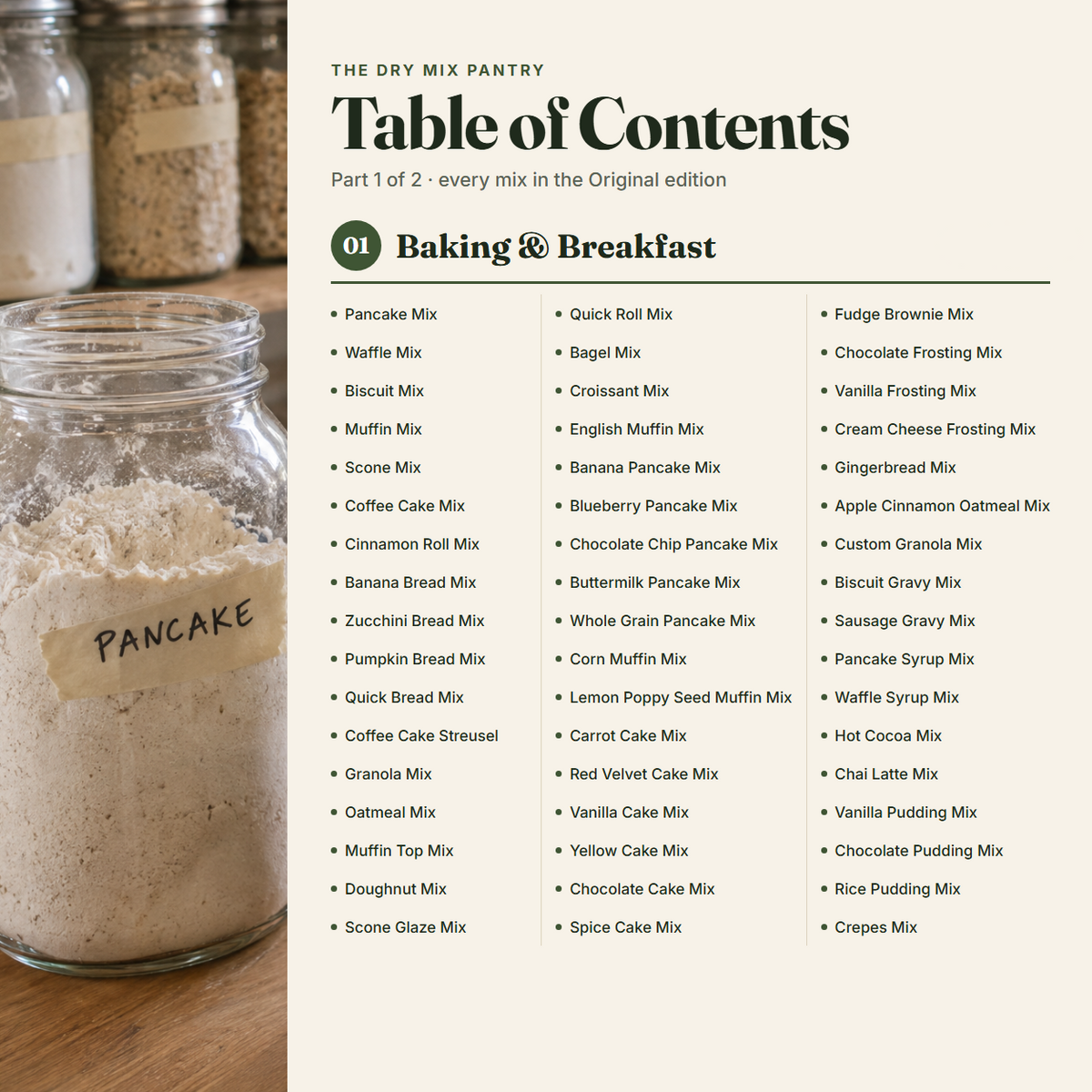 The Dry Mix Pantry cookbook