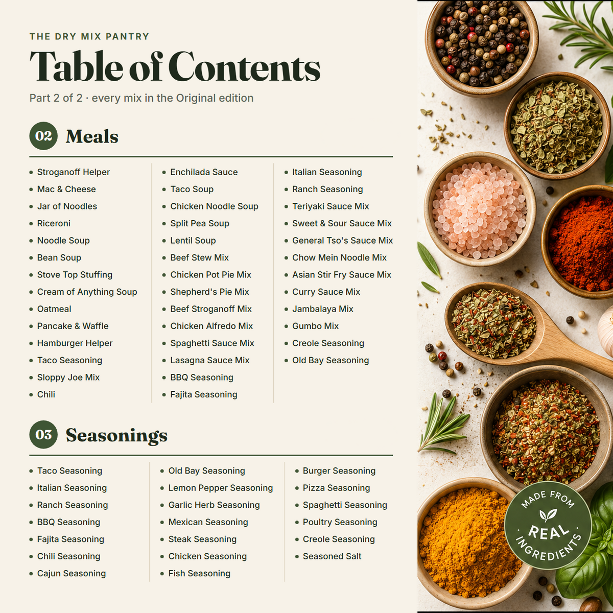 The Dry Mix Pantry cookbook